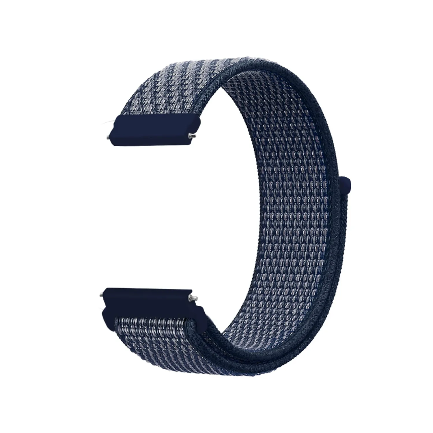 20mm SmartWatch Sport Loop Nylon Bands Cape Cod Blue