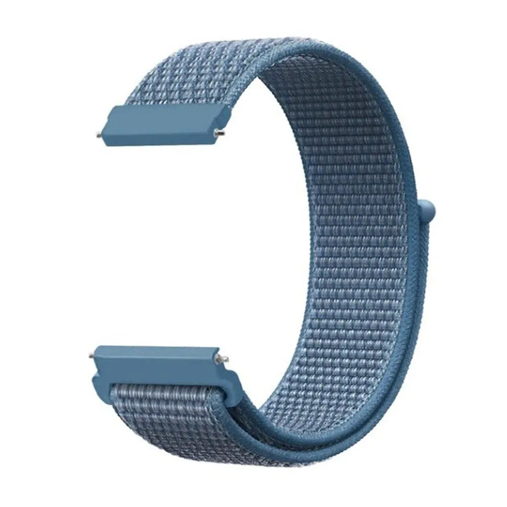 20mm SmartWatch Sport Loop Nylon Bands Cape Cod Blue