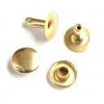 24 Medium Rivets 8mm Gold