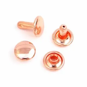 24 Medium Rivets 8mm Rose Gold