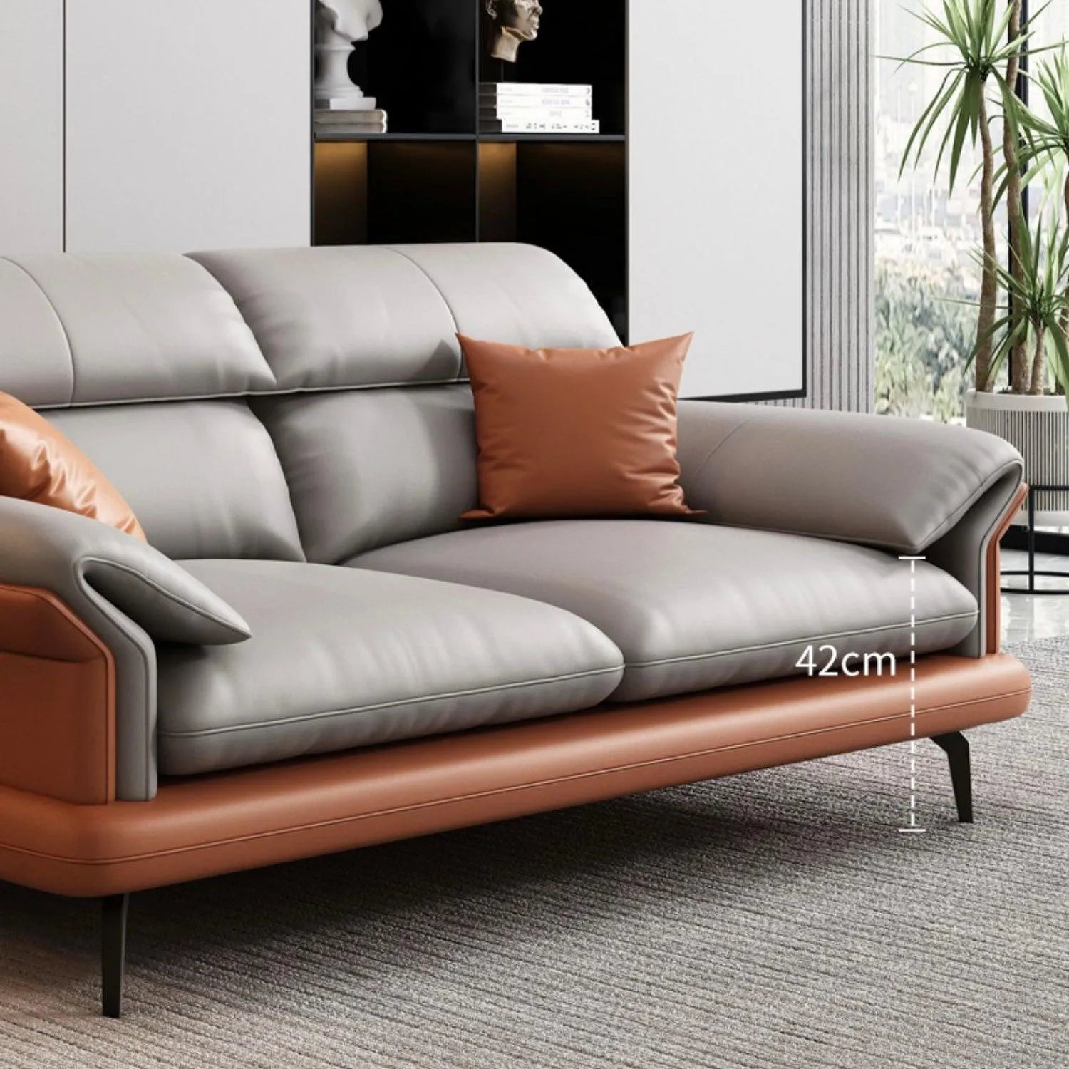 Adena Leather Sofa