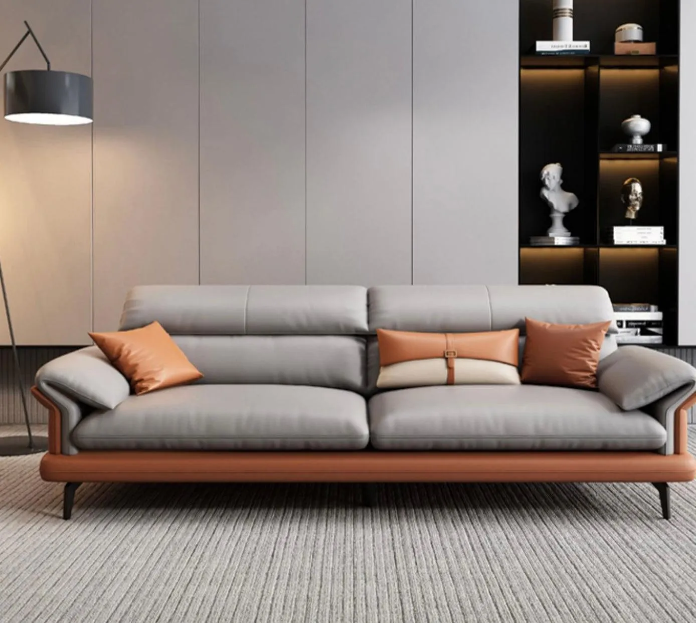 Adena Leather Sofa