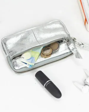 Antheia Mini Wallet | Smooth Silver