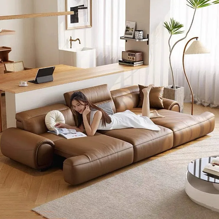 Aroy Electric Motorized Leather Sofa Bed