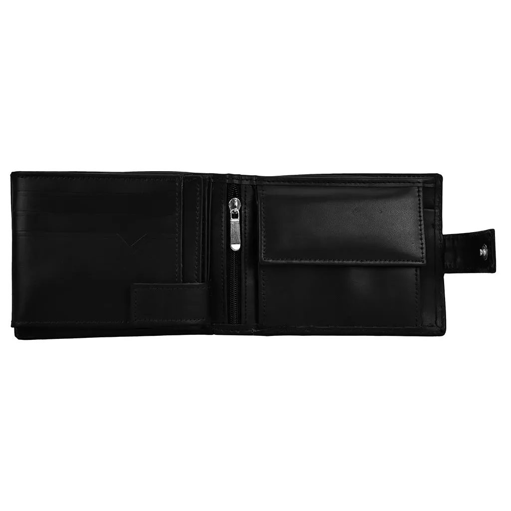 Bifold Leather Wallet Grace Black