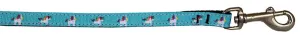 Blue Unicorn Nylon Pet Leash 3-8in By 6ft