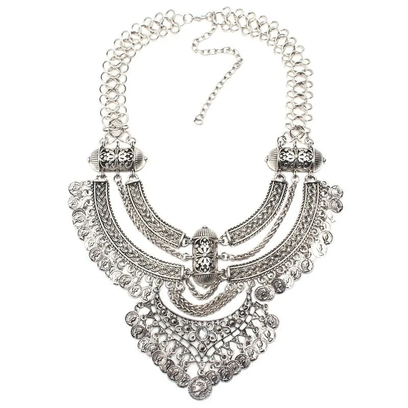 Bohemian Jewelry Statement Dress-up Necklace for Women as Party Accessories