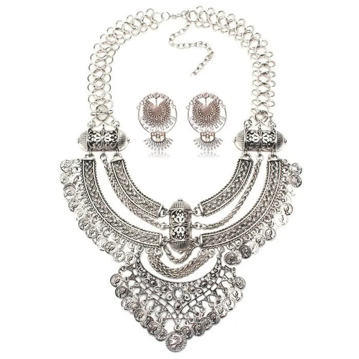 Bohemian Jewelry Statement Dress-up Necklace for Women as Party Accessories