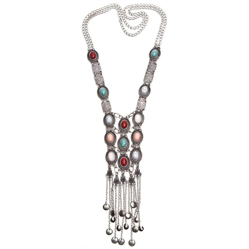 Bohemian Jewelry Statement Dress-up Necklace for Women as Party Accessories