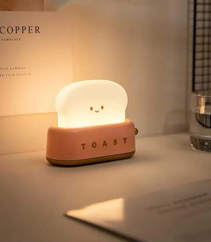 Bread Toast Cartoon LED Night Light