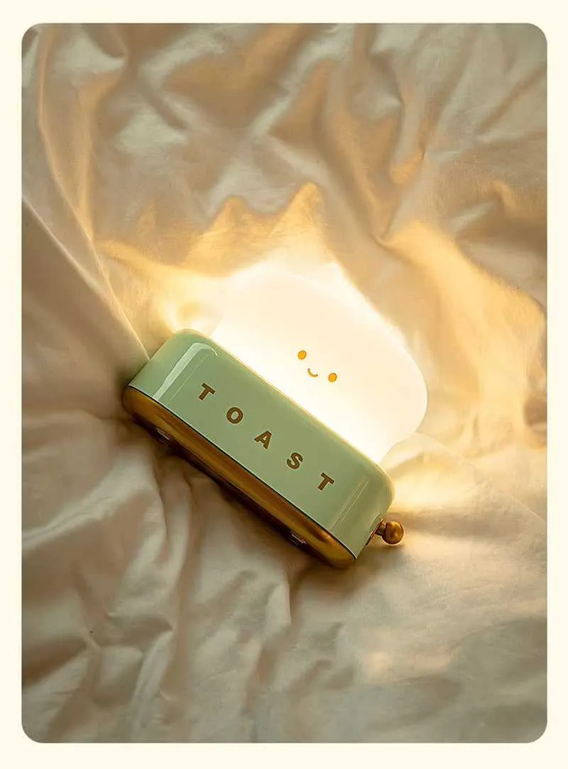 Bread Toast Cartoon LED Night Light