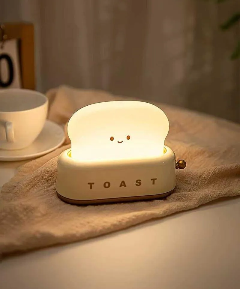 Bread Toast Cartoon LED Night Light