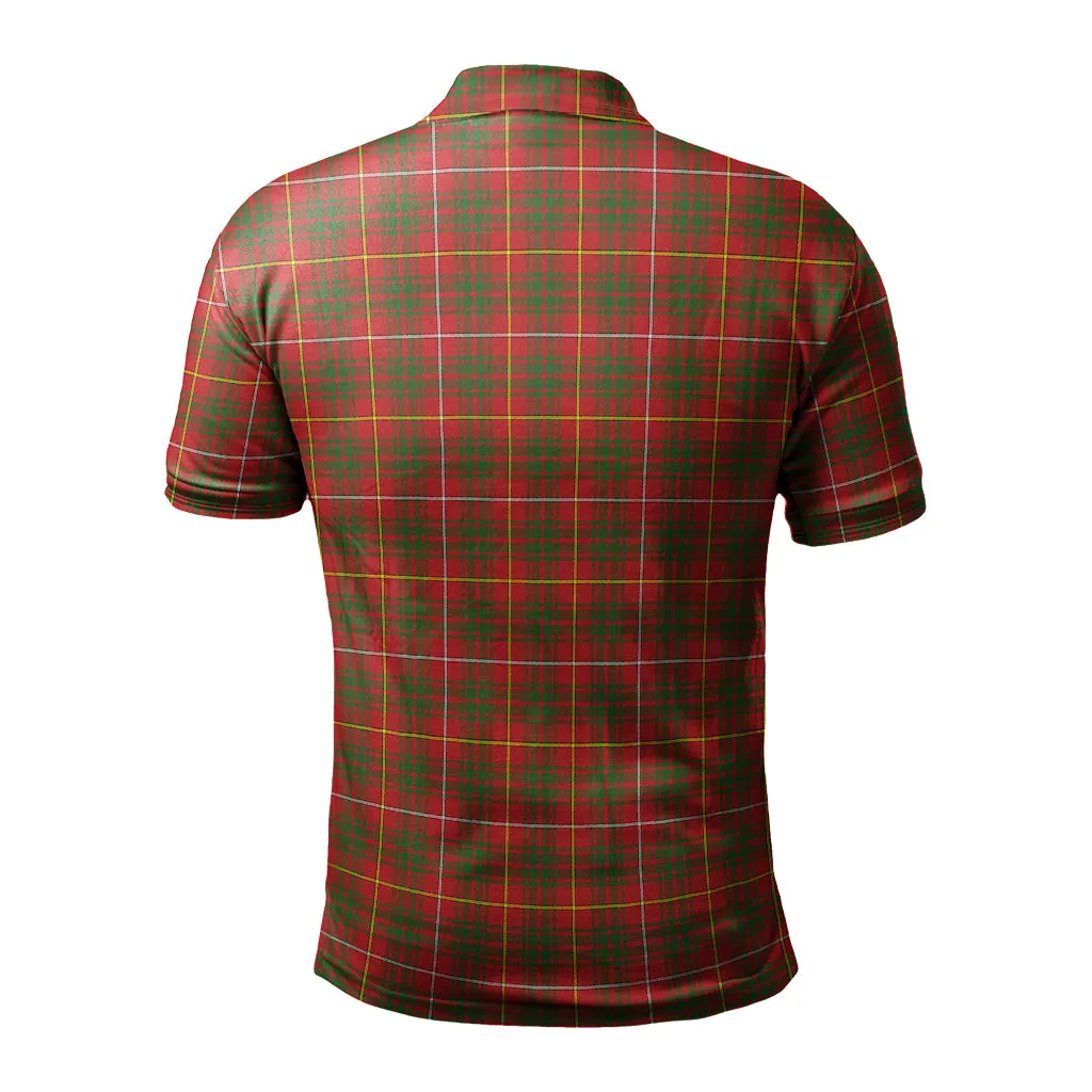 Bruce County Canada Tartan Mens Polo Shirt