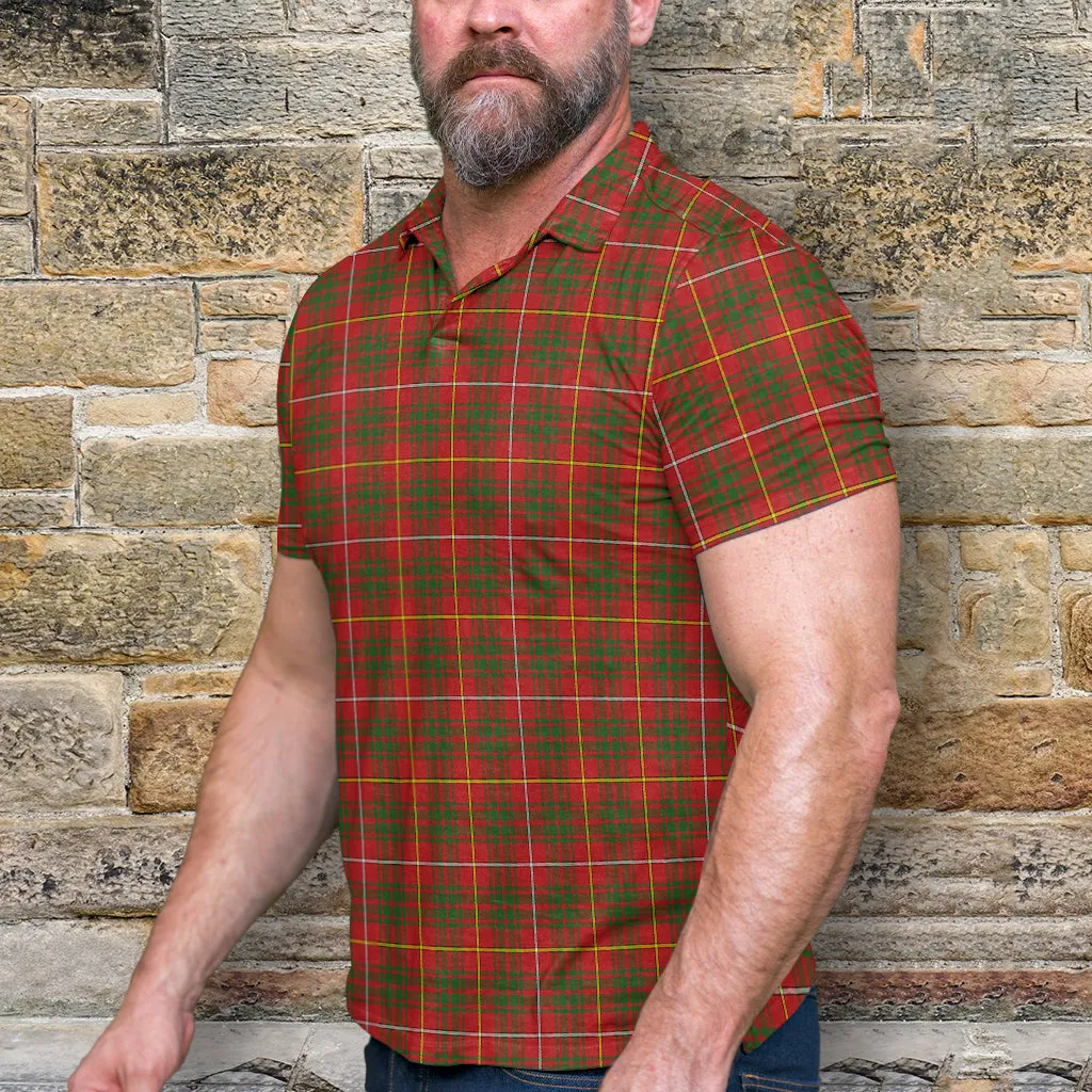 Bruce County Canada Tartan Mens Polo Shirt