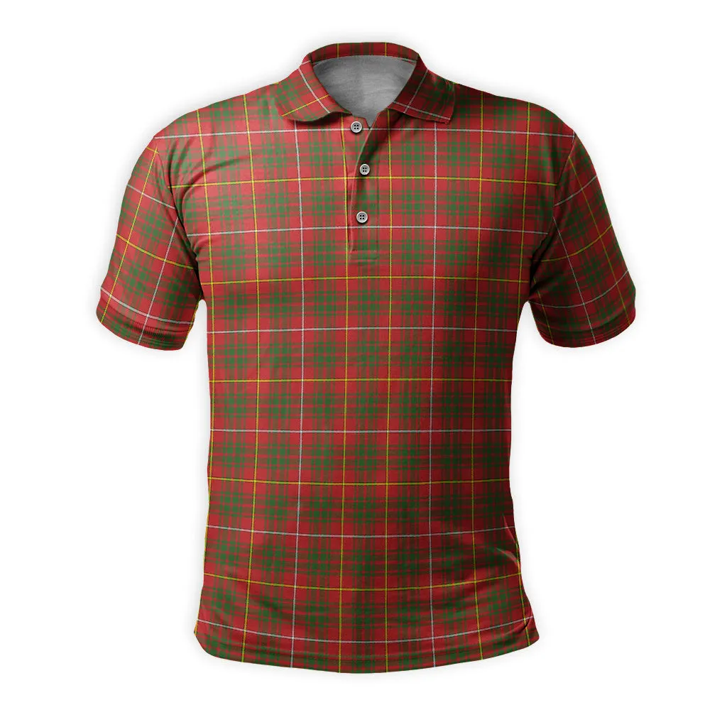 Bruce County Canada Tartan Mens Polo Shirt