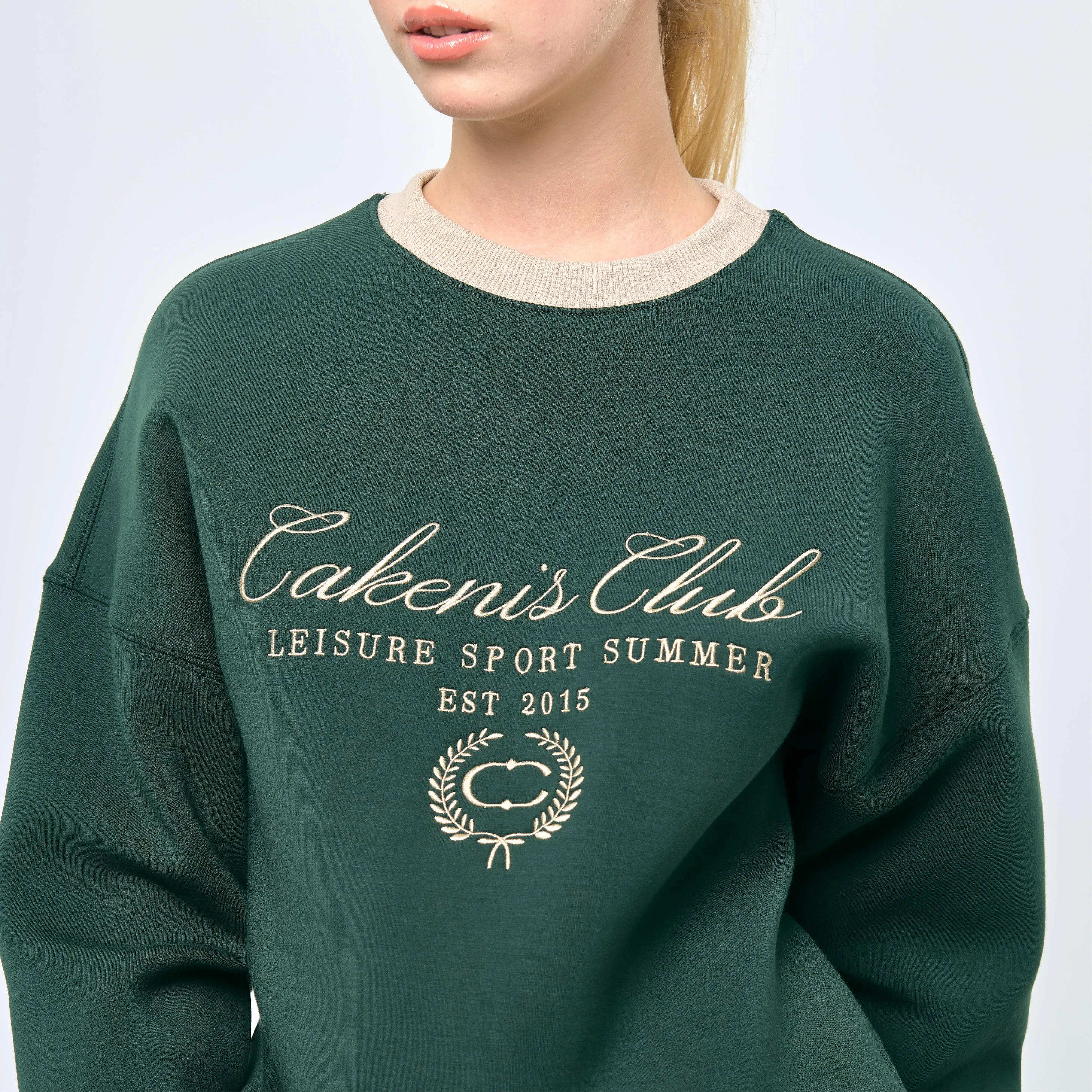 CAKENIS CLUB CLUBHOUSE UNISEX JUMPER IN GREEN