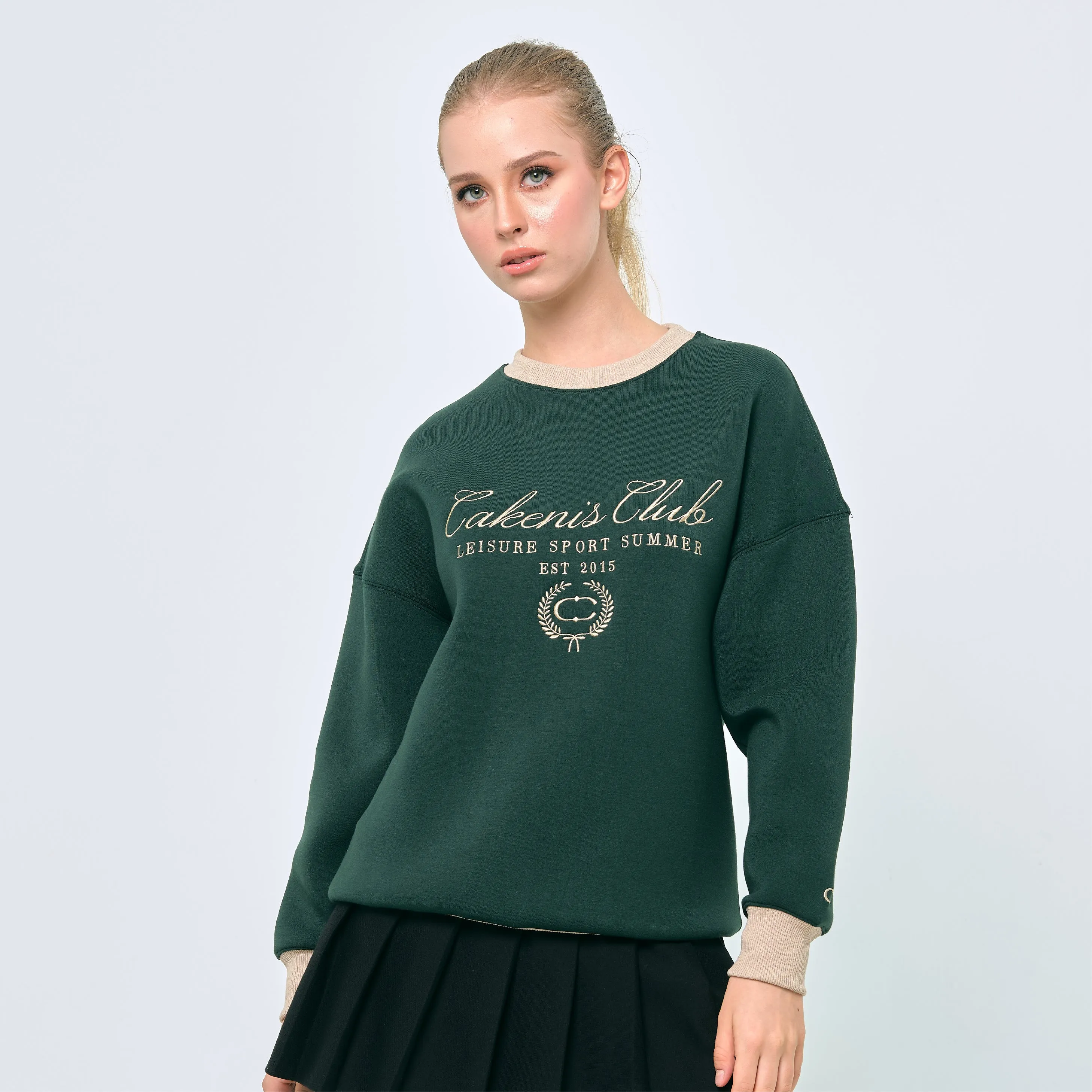 CAKENIS CLUB CLUBHOUSE UNISEX JUMPER IN GREEN