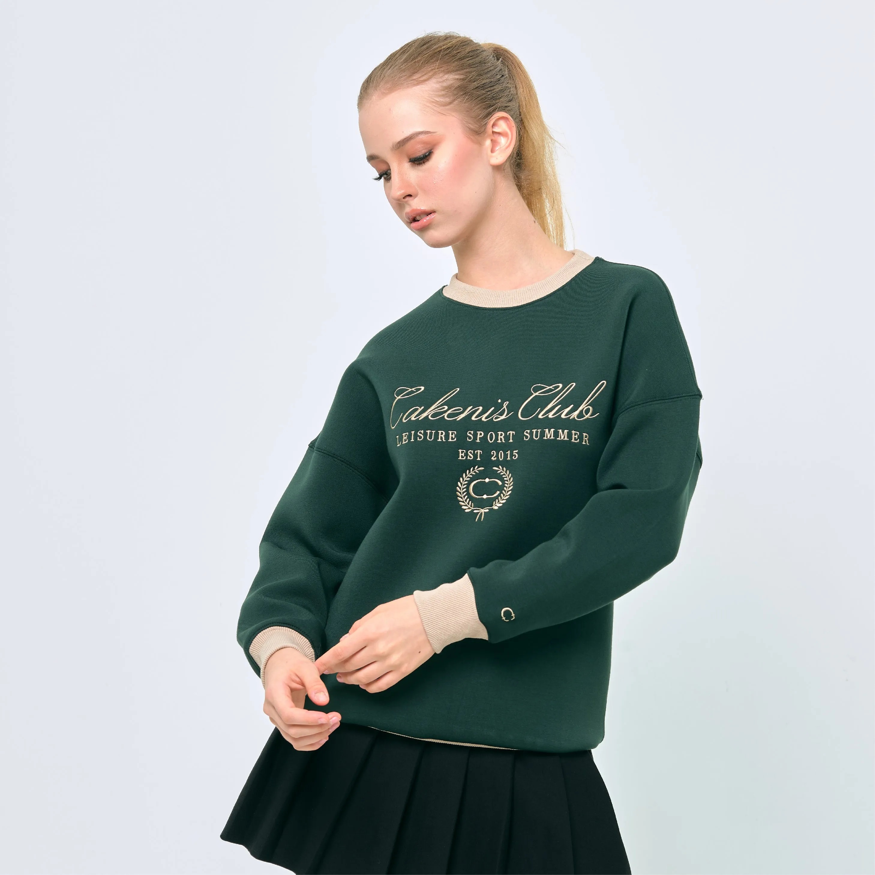 CAKENIS CLUB CLUBHOUSE UNISEX JUMPER IN GREEN