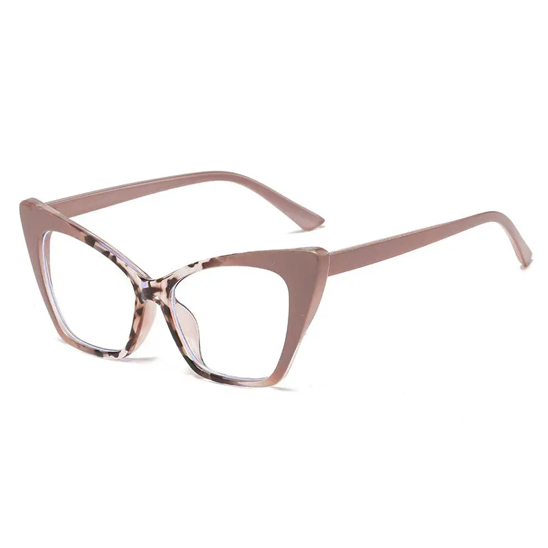 CCspace Women's Full Rim Square Cat Eye Plastic Eyeglasses 57427