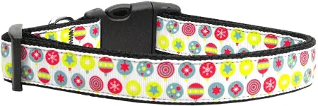 Christmas Ornament Nylon Dog Collar Xs