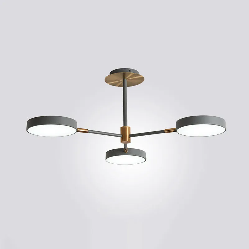 Contemporary Acrylic Drum Pendant Chandelier with Sputnik Design - Stylish Suspension Lighting Fixture