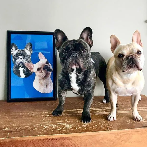 Custom Pet Art Framed Print