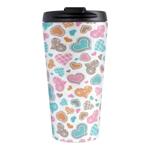 Cutesy Hearts Pattern Travel Mug