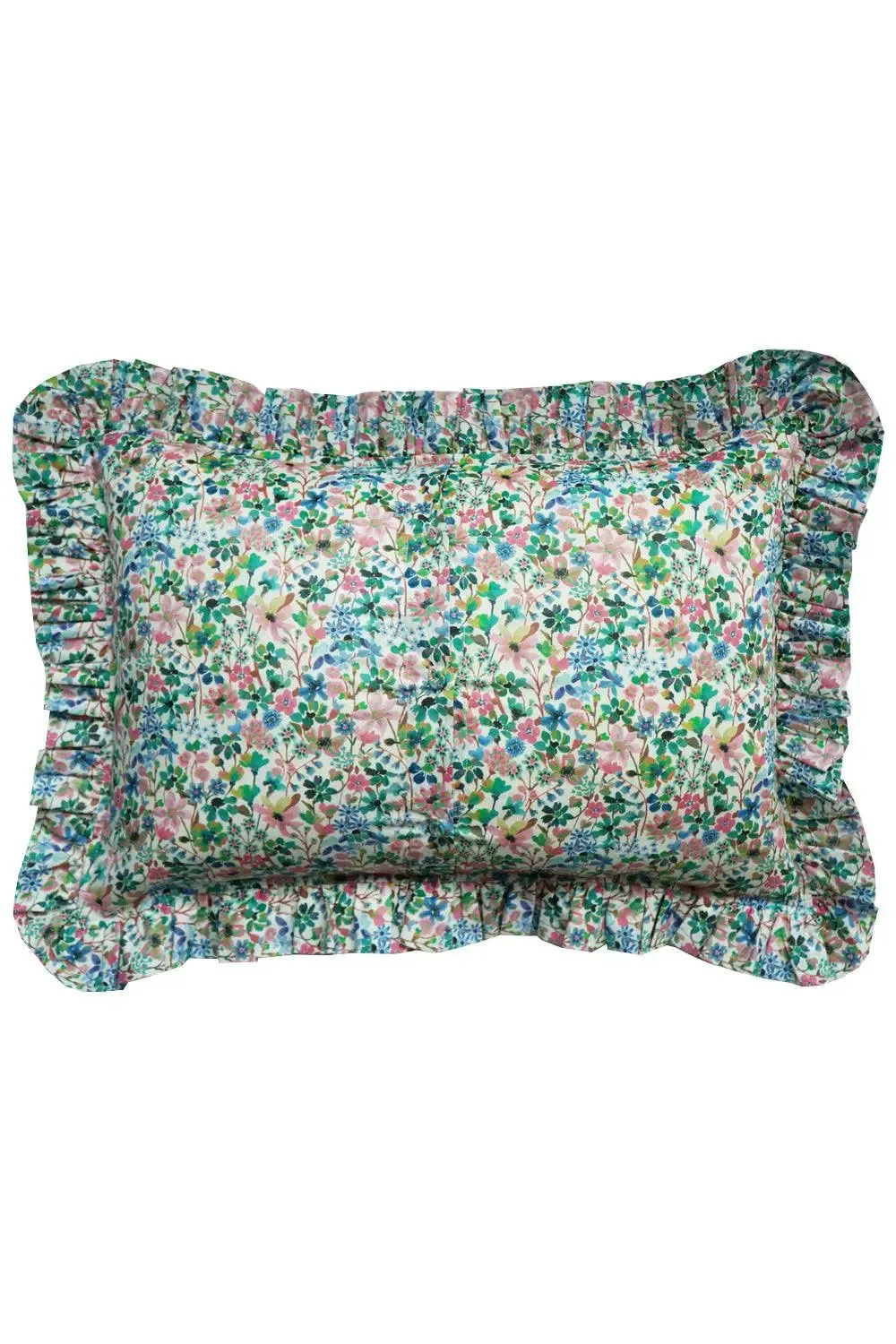 DREAMS of SUMMER Liberty Embroidered Oblong Cushion