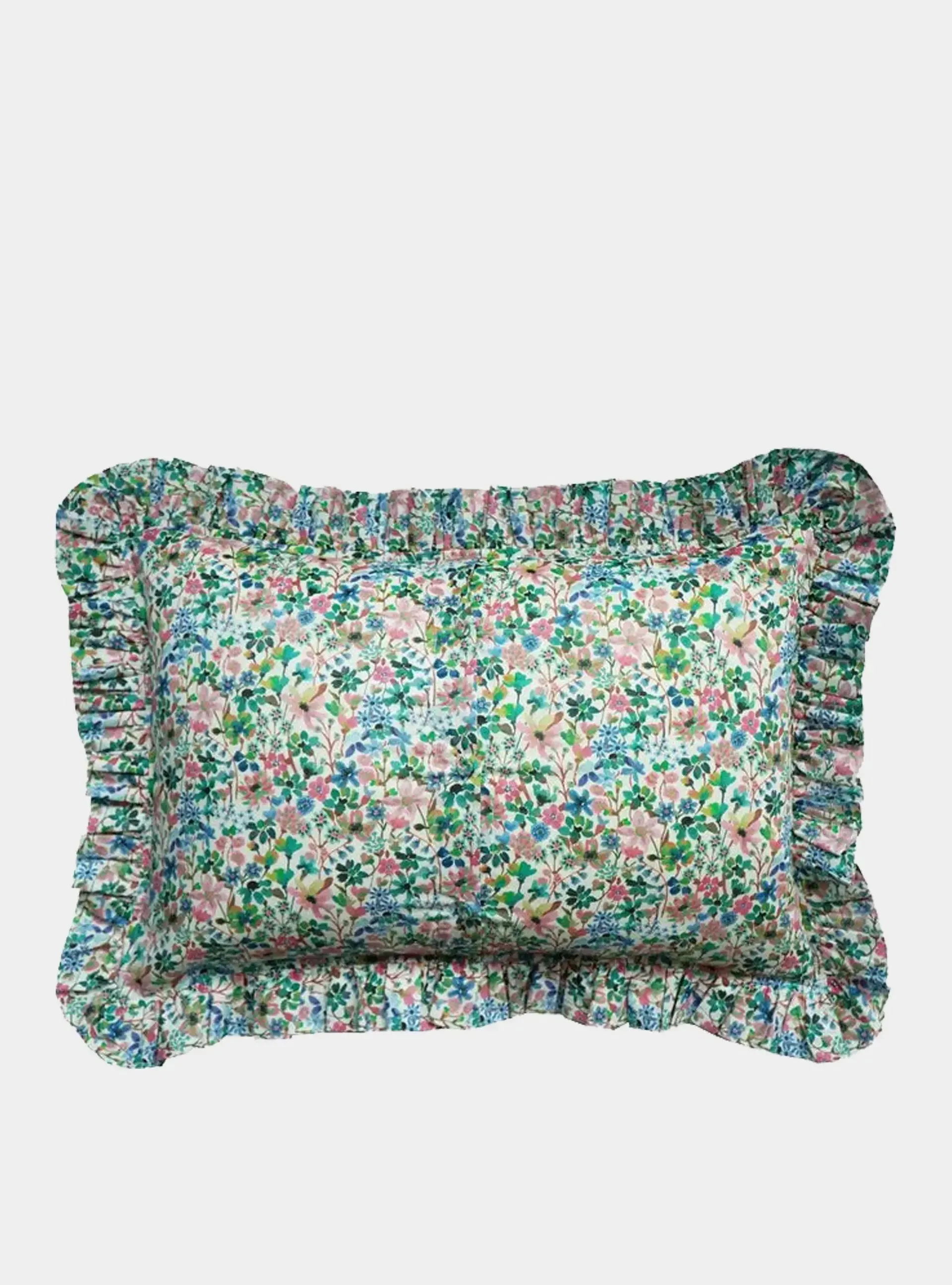 DREAMS of SUMMER Liberty Embroidered Oblong Cushion