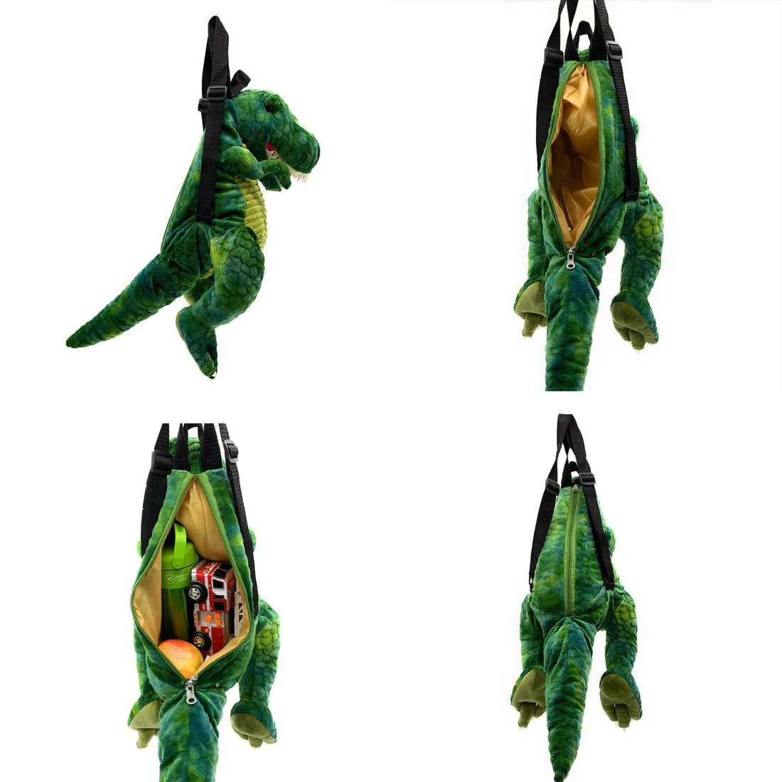 Empire Cove Kids School Mini Backpack Furry Dinosaur Sloth Dragon Koala Book Bag