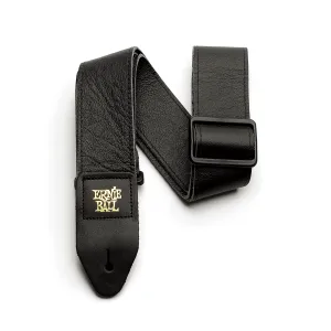 Ernie Ball 2 Tri-Glide Italian Leather Strap - Black