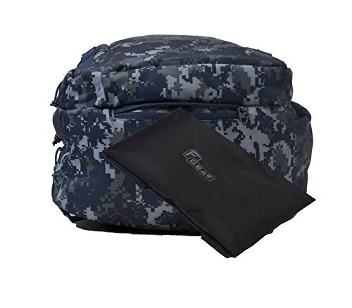 F Gear Raider Military Navy 30L |Stylish Trendy School College Tuition Travel Backpack with Raincover|3 Big Compartments|Padding at the Back Panel and Shoulder Straps |Made in India|1 year warranty