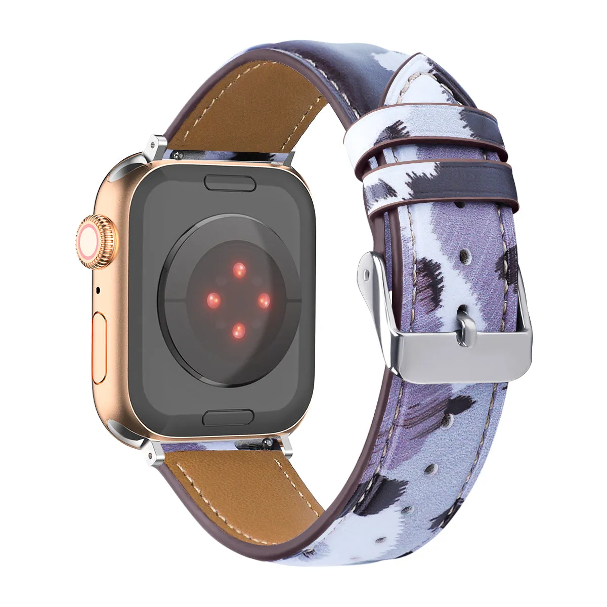 Fancy Printed Leather Bands For Apple Watch Multiple Designs Available