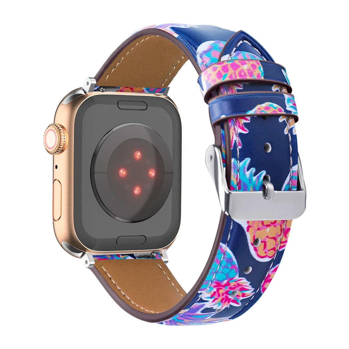 Fancy Printed Leather Bands For Apple Watch Multiple Designs Available