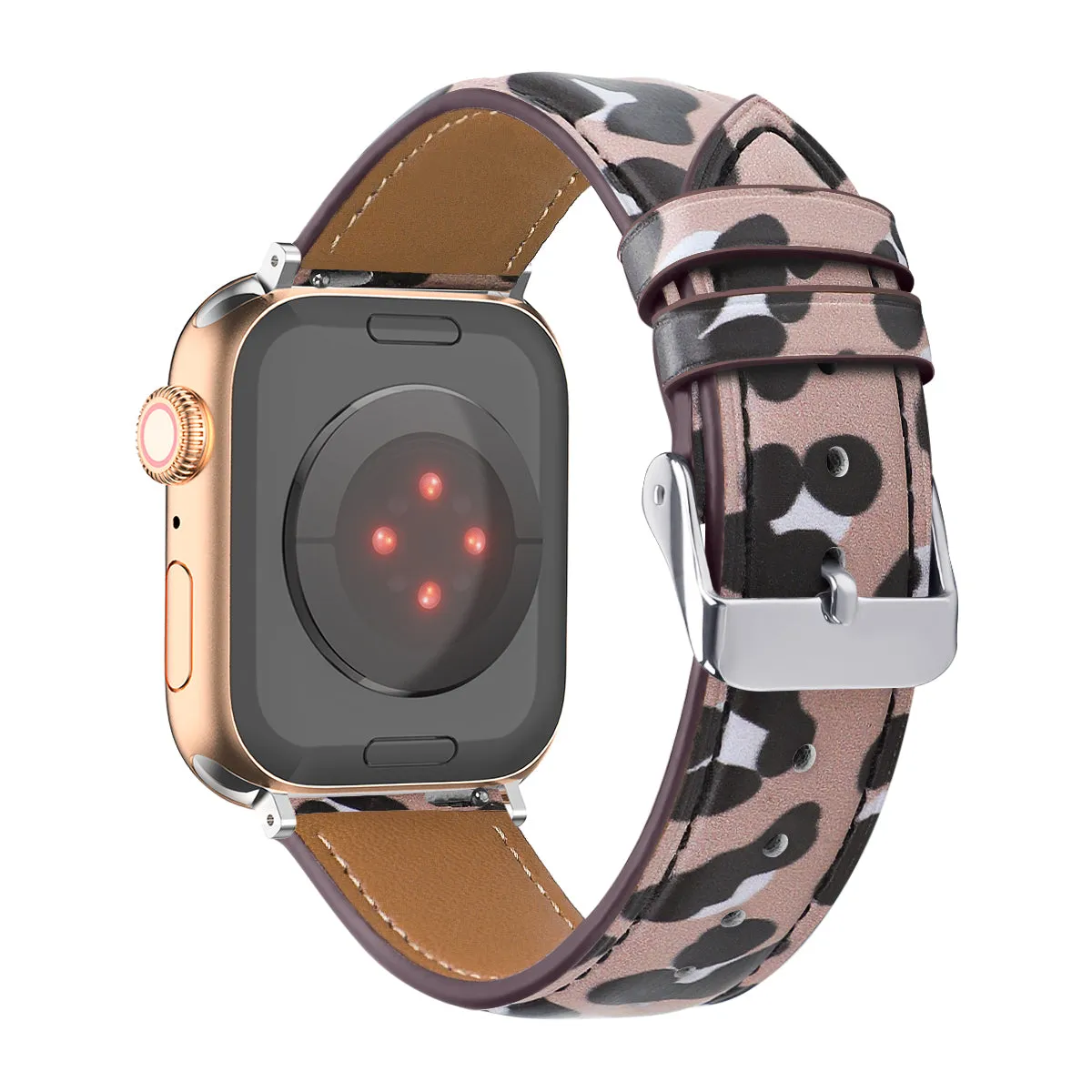 Fancy Printed Leather Bands For Apple Watch Multiple Designs Available