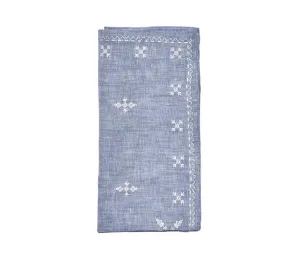 Fez Napkin in Blue & White, Set of 4