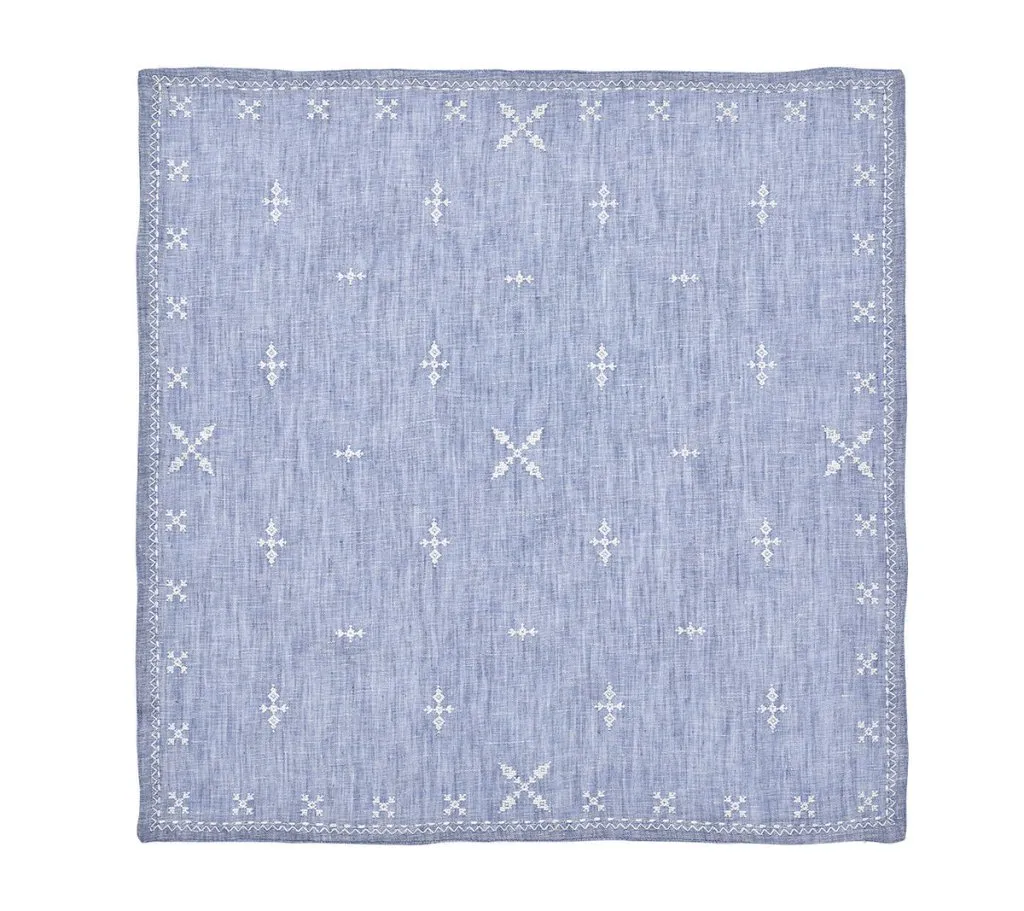 Fez Napkin in Blue & White, Set of 4