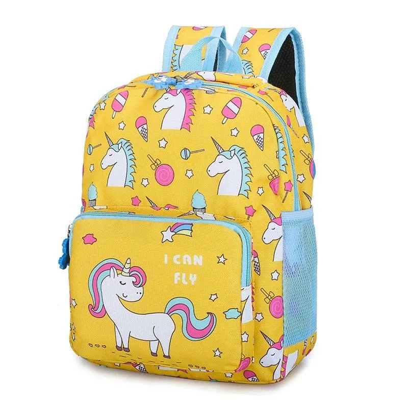 Flying Unicorn Backpack - Yellow