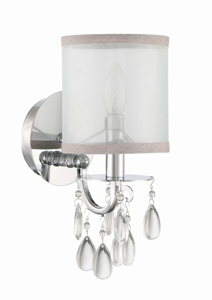 Hampton 1 Light Polished Chrome Sconce