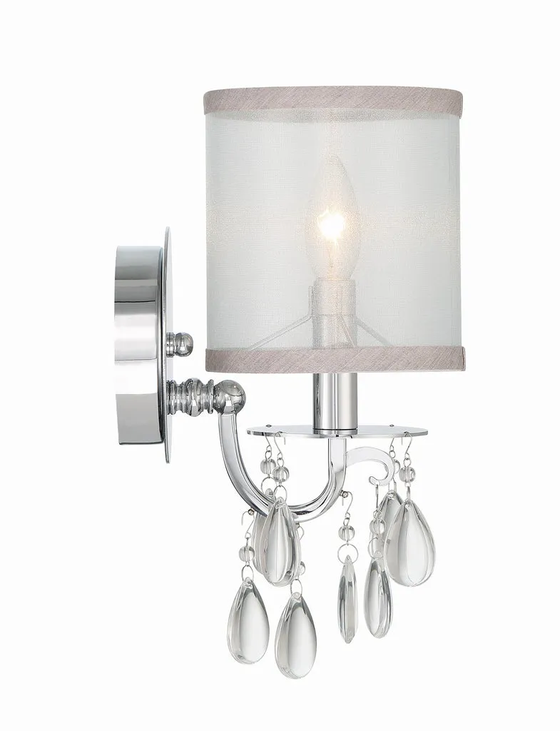 Hampton 1 Light Polished Chrome Sconce