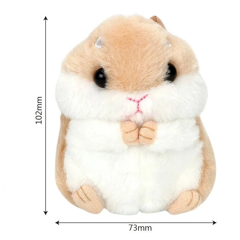 Hamster Keychain Backpack Charms Stuffed Animals Keyring