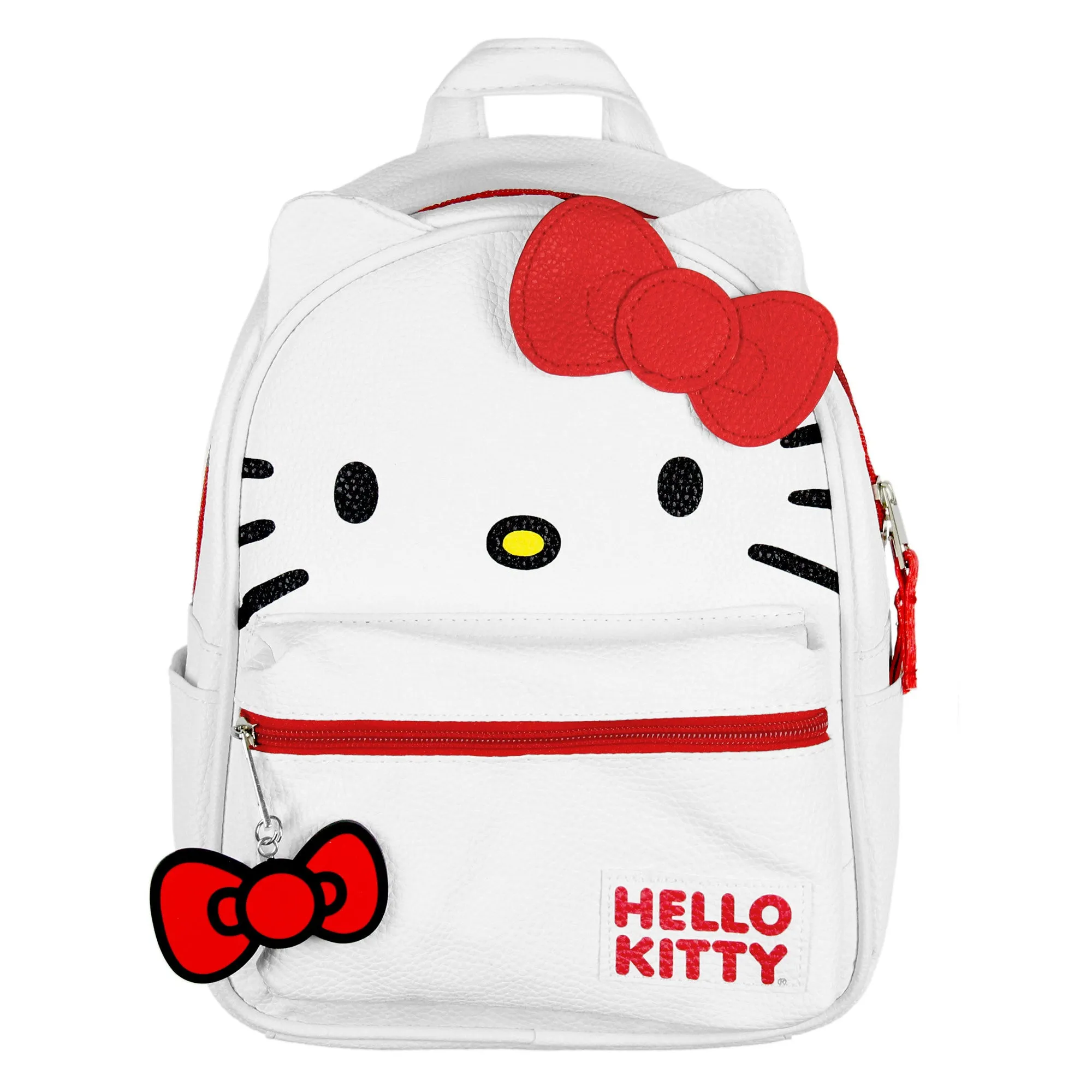 Hello Kitty amazing Bow Face and 3D Ear Design Faux Leather Mini Backpack