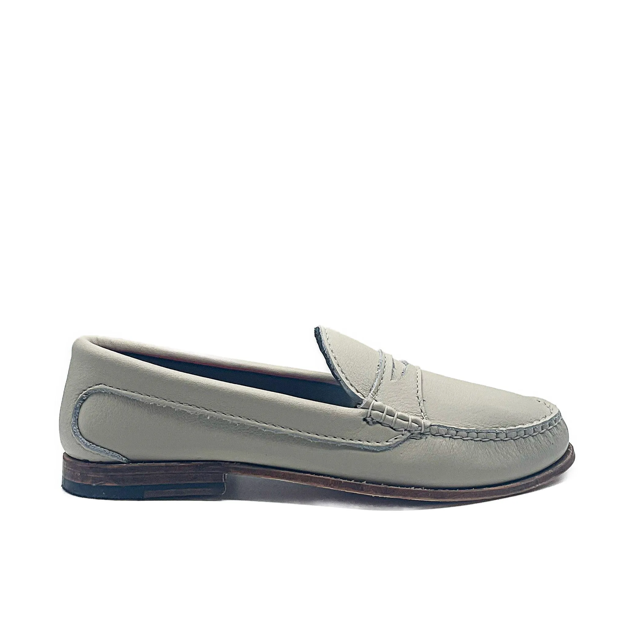 KKB Penny Loafer:  Winter White Leather