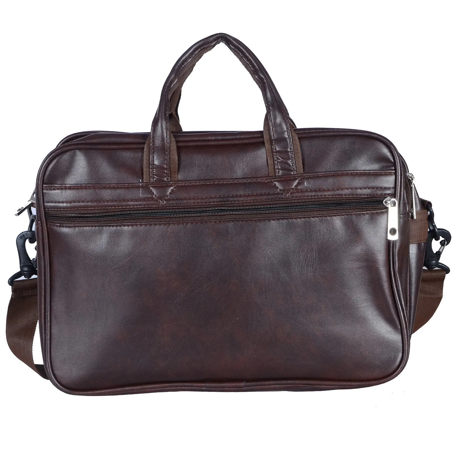 Kuber Industries Laptop Bag For Men & Women|Waterproof Laptop Bag Leather|Brown|