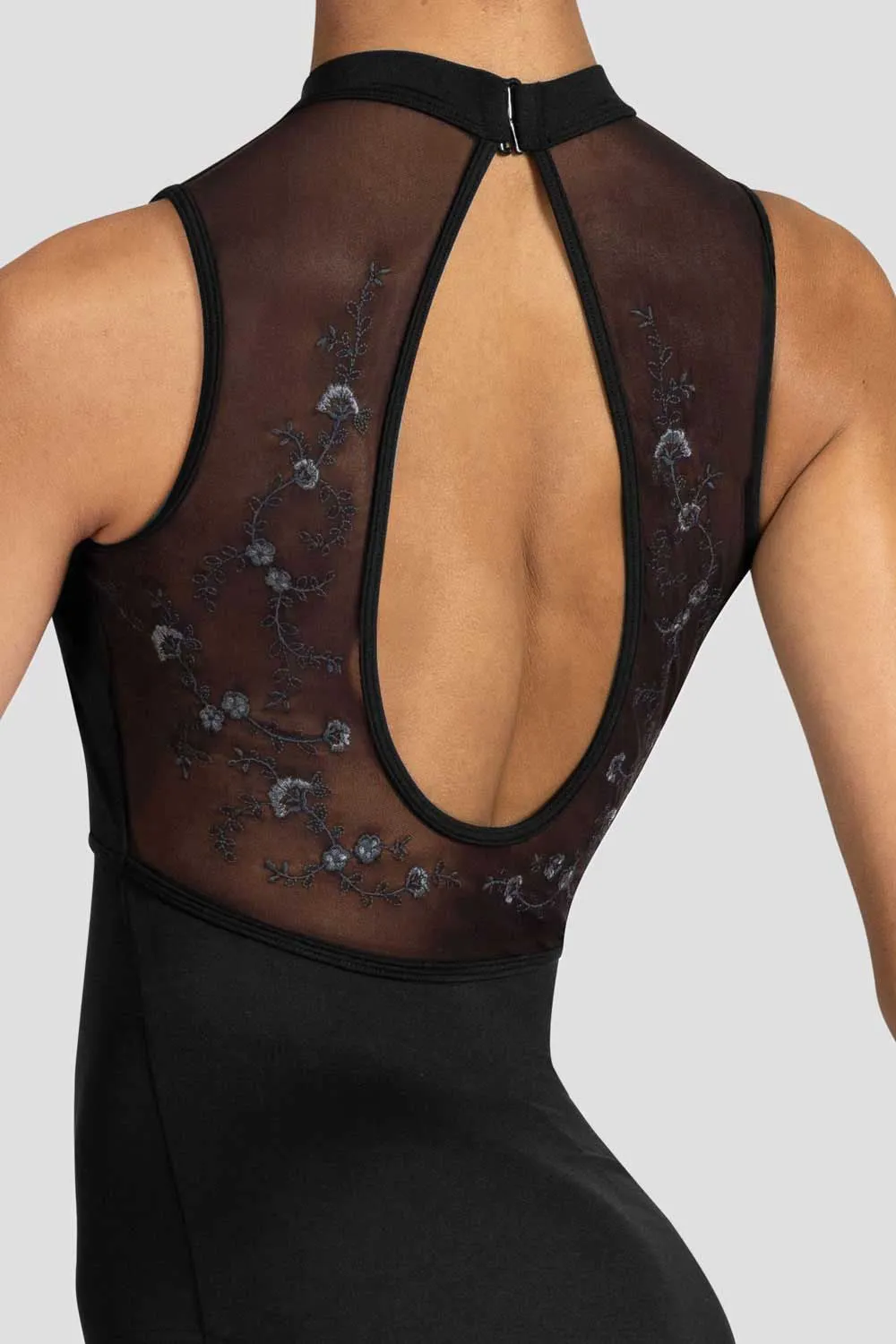 Ladies Kali Floral Open Back Leotard