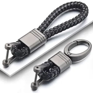 Leather Rope KeyChain For Car