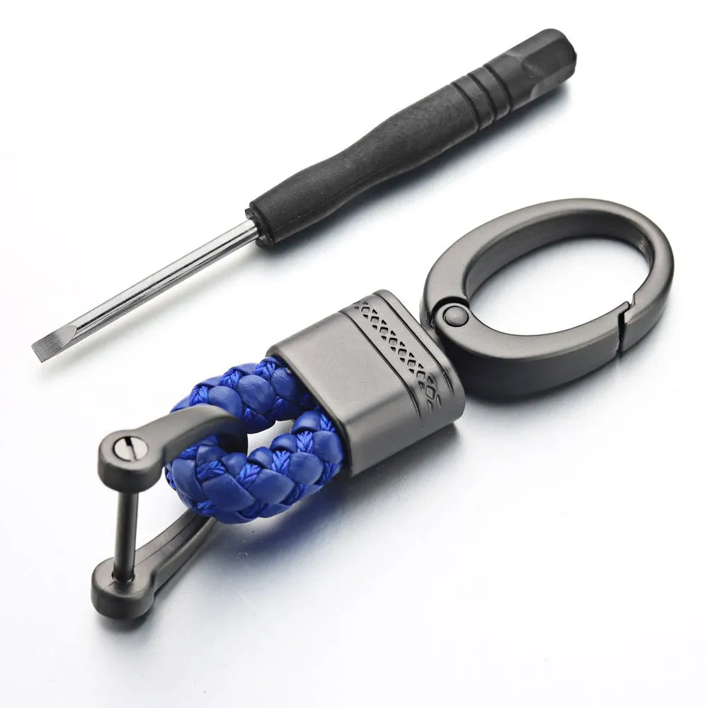 Leather Rope KeyChain For Car