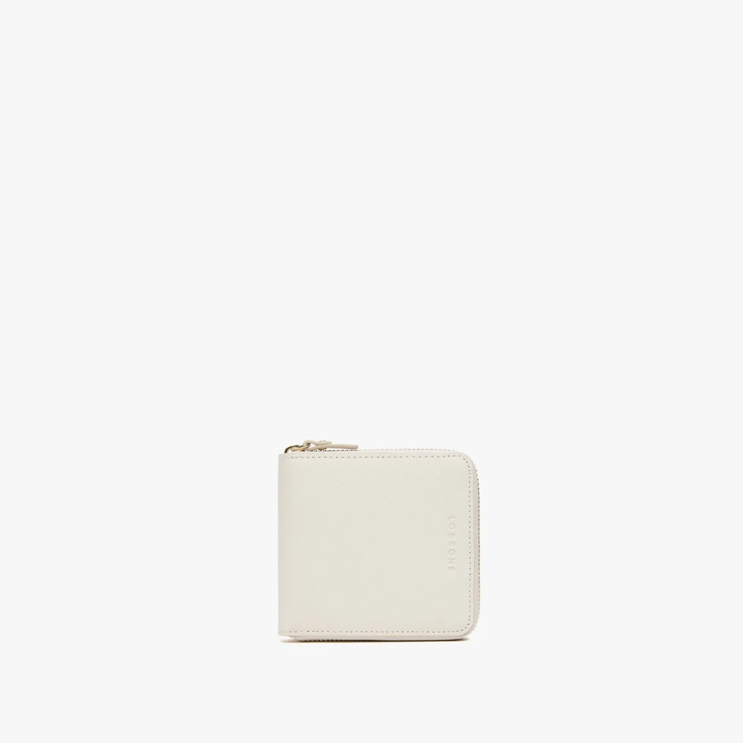 Mallorca Small Wallet - Saffiano Leather - Ivory / Gold / Camel