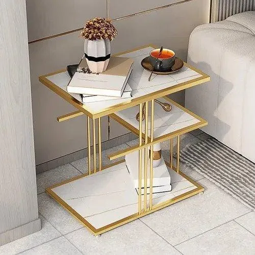 Metal Bedside Table Gold | Sofa Side Table For Home Decor