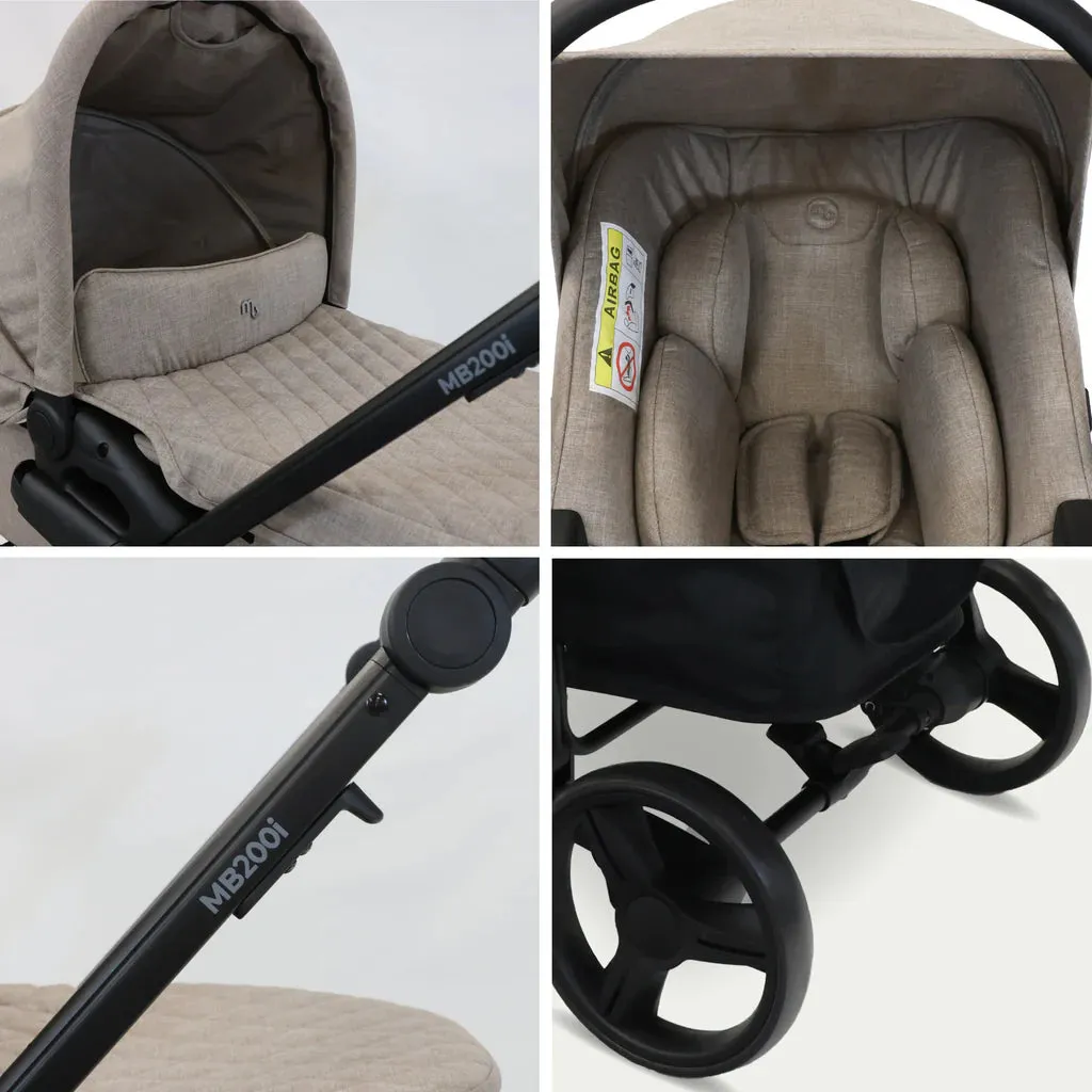 My Babiie MB200i 3-in-1 Travel System with i-Size Car Seat - Mink